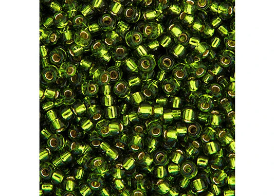 341 - Miyuki Seed Bead 11/0 Olive Silver Lined
