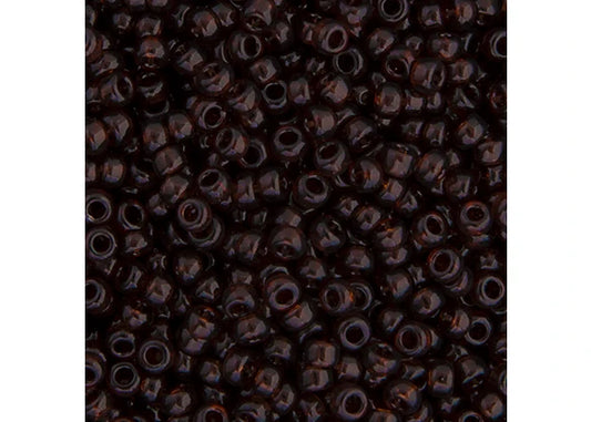 355 - Miyuki Seed Bead 11/0 Chocolate Brown Transparent