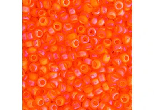 356 - Miyuki Seed Bead 11/0 Orange Transparent AB Matte