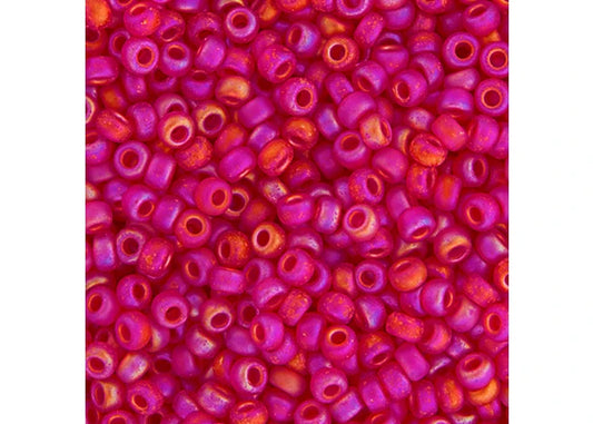 359 - Miyuki Seed Bead 11/0 Ruby Transparent AB Matte