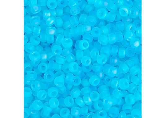 366 - Miyuki Seed Bead 11/0 Aqua Transparent AB Matte