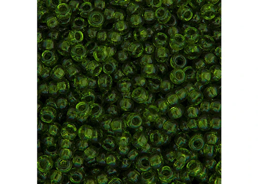 375 - Miyuki Seed Bead 11/0 Olive Transparent