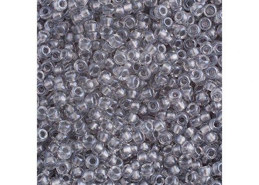 379 - Miyuki Seed Bead 11/0 Spkl Pewter Lined Crystal