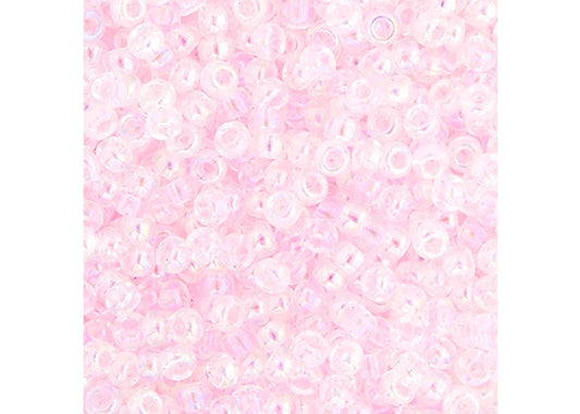 391 - Miyuki Seed Bead 11/0 Lt.Pink AB Lined-Dyed