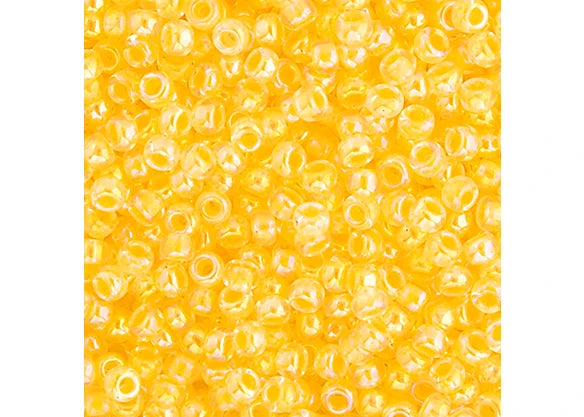 393 - Miyuki Seed Bead 11/0 Pale Yellow Lined-Dyed AB