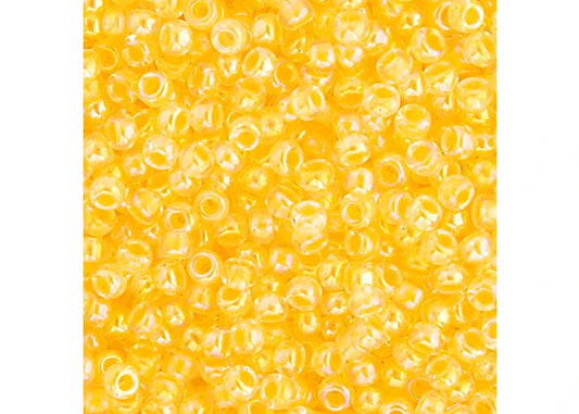 393 - Miyuki Seed Bead 11/0 Pale Yellow Lined-Dyed AB