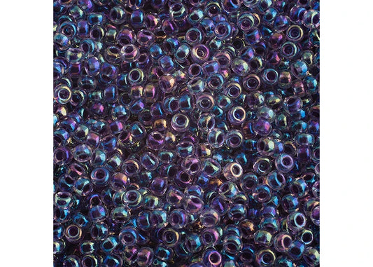 394 - Miyuki Seed Bead 11/0 Amethyst Lined Crystal AB