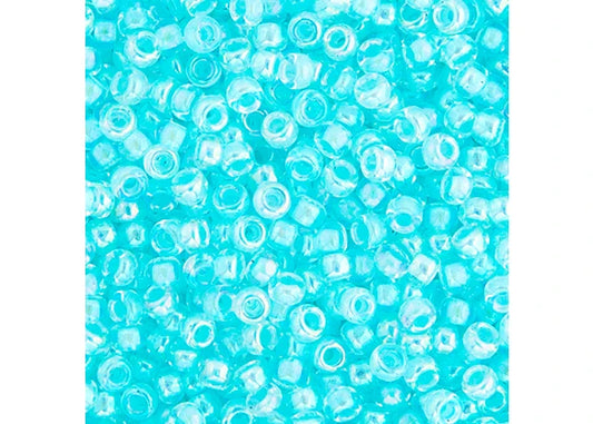 395 - Miyuki Seed Bead 11/0 Sky Blue AB Lined-Dyed