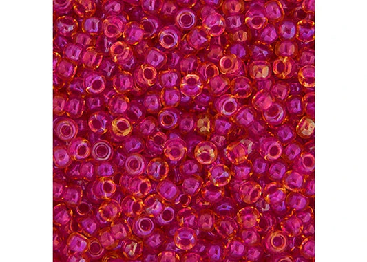 406 - Miyuki Seed Bead 11/0 Lt.Cranberry AB Lined-Dyed