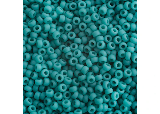 424 - Miyuki Seed Bead 11/0 Turquoise Green Opaque Matte