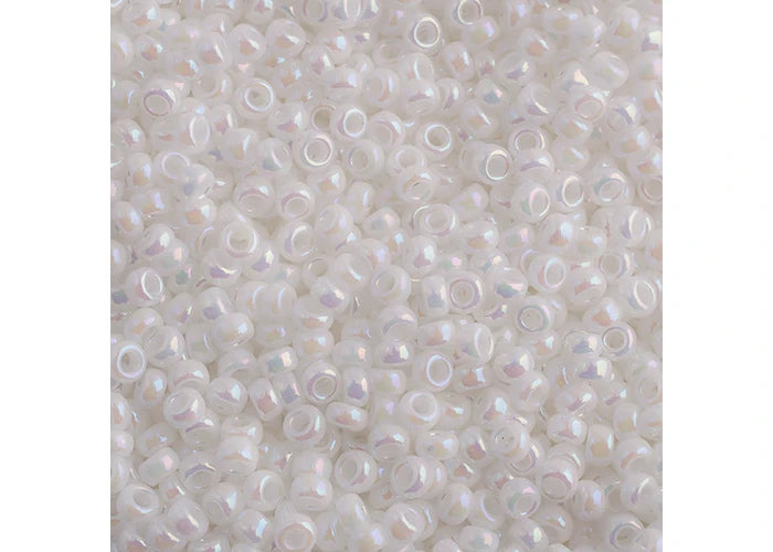 436 - Miyuki Seed Bead 11/0 White Pearl AB