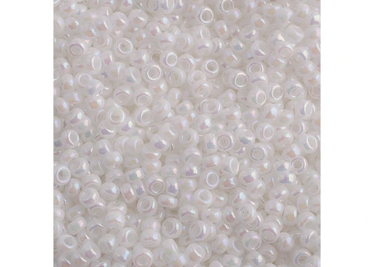 436 - Miyuki Seed Bead 11/0 White Pearl AB