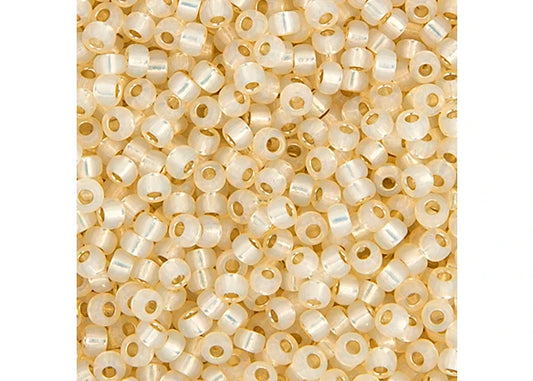 455 - Miyuki Seed Bead 11/0 Butter Cream S/L Dyed Alabaster