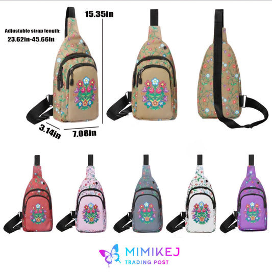 Anishinaabe Floral - Sling Bag