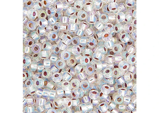 465 - Miyuki Seed Bead 11/0 Crystal Silver Lined AB
