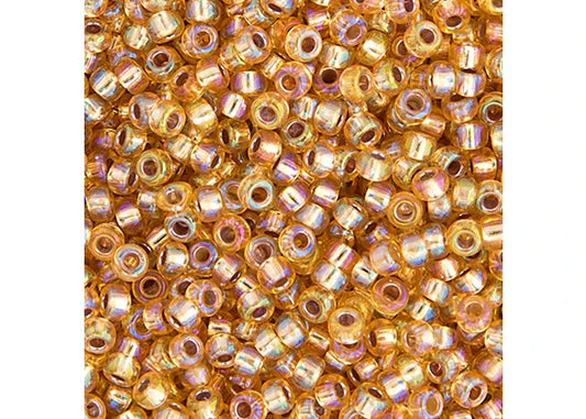 466 - Miyuki Seed Bead 11/0 Gold Silver Lined AB