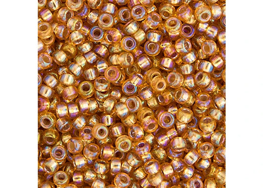 467 - Miyuki Seed Bead 11/0 Dark Gold Silver Lined AB