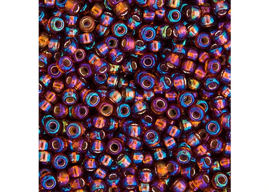 468 - Miyuki Seed Bead 11/0 Dark Topaz Silver Lined AB