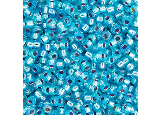 471 - Miyuki Seed Bead 11/0 Aqua Silver Lined AB