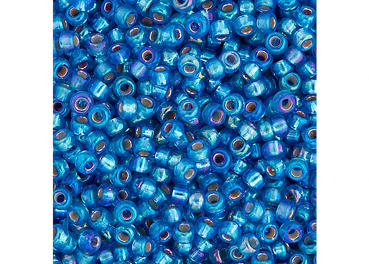 472 - Miyuki Seed Bead 11/0 Sapphire Silver Lined AB
