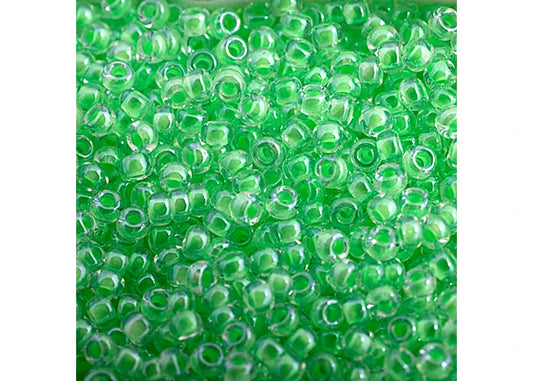 477 - Miyuki Seed Bead 11/0 Lime Green Luminous Neon C/L