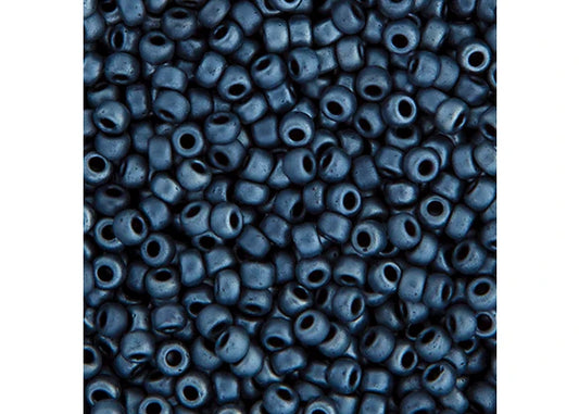 484 - Miyuki Seed Bead 11/0 Gunmetal Matte Metallic