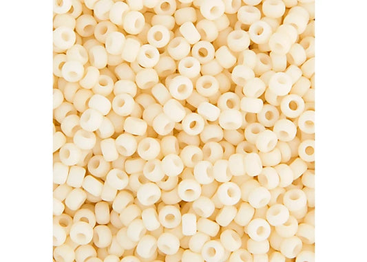 486 - Miyuki Seed Bead 11/0 Cream Opaque Matte