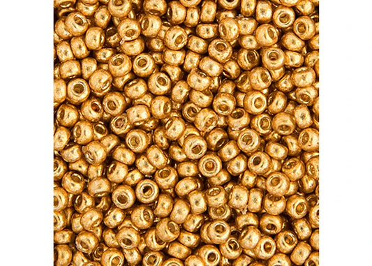 491 - Miyuki Seed Bead 11/0 Galvaniz Duracoat Gold