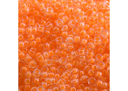 493 - Miyuki Seed Bead 11/0 Orange Luminous Neon C/L