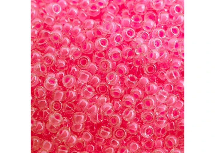 494 - Miyuki Seed Bead 11/0 Pink Luminous Neon C/L