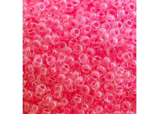 494 - Miyuki Seed Bead 11/0 Pink Luminous Neon C/L