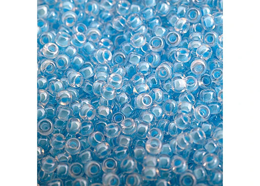 495 - Miyuki Seed Bead 11/0 Light Blue Luminous Neon C/L