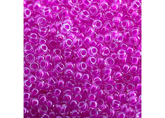 497 - Miyuki Seed Bead 11/0 Fuchsia Luminous Neon C/L