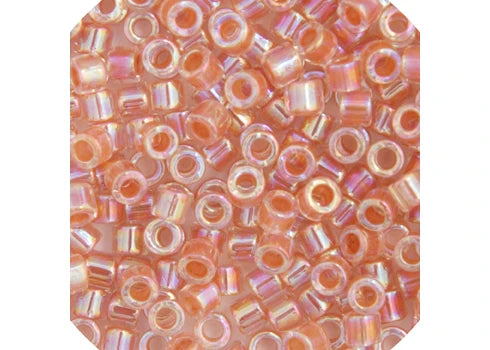 Miyuki Delica 11/0 Peach AB Lined-Dyed