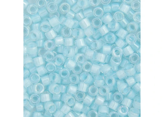 Miyuki Delica 11/0 Aqua AB Lined-Dyed