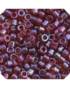 Miyuki Delica 11/0 Raspberry AB Gold Luster