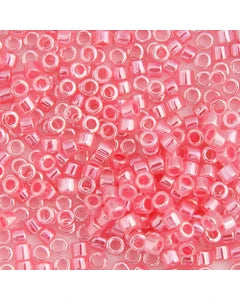 Miyuki Delica 11/0 Crystal Rose Ceylon Lined-Dyed