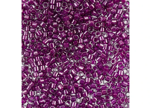 Miyuki Delica 11/0 Pale Blue Magenta Lined-Dyed