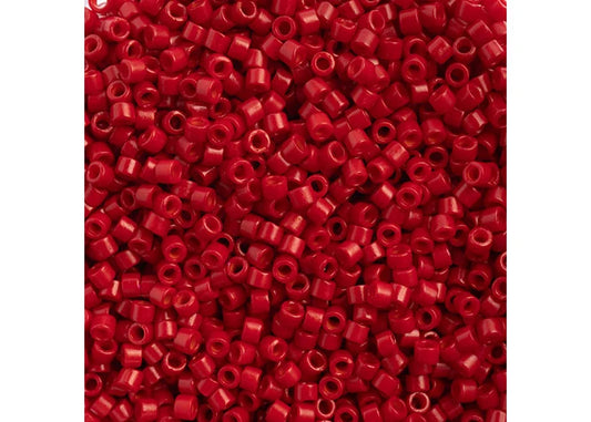 Miyuki Delica 11/0 Bright Red Matte-Dyed