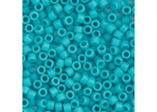 Miyuki Delica 11/0 Turquoise Green Opaque Matte-Dyed