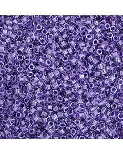 Miyuki Delica 11/0 Purple Sparkle Crystal Lined
