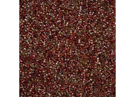 Miyuki Delica 11/0 Sparkling Peach Red Sangria C/L Mix