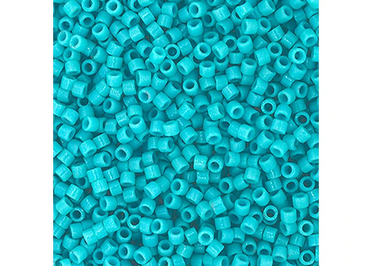 Miyuki Delica 11/0 Duracoat Opaque Dyed Turquoise Blue