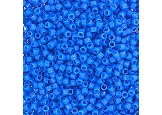 Miyuki Delica 11/0 Duracoat Opaque Dyed Blue Cerulean