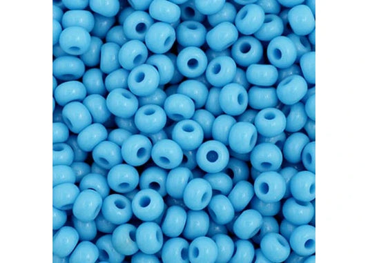 32 - 11/0 Vial Opaque Turquoise Blue
