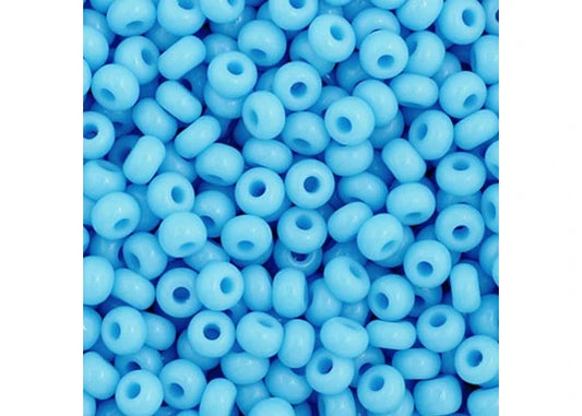 34 - 11/0 Vial Opaque Light Blue