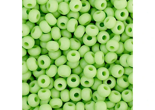 35 - 11/0 Vial Opaque Pale Green