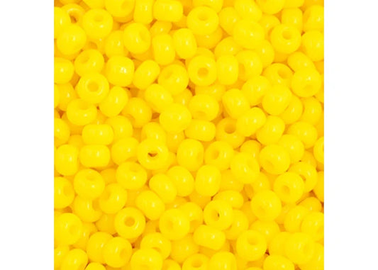 43 - 11/0 Vial Opaque Lemon Yellow