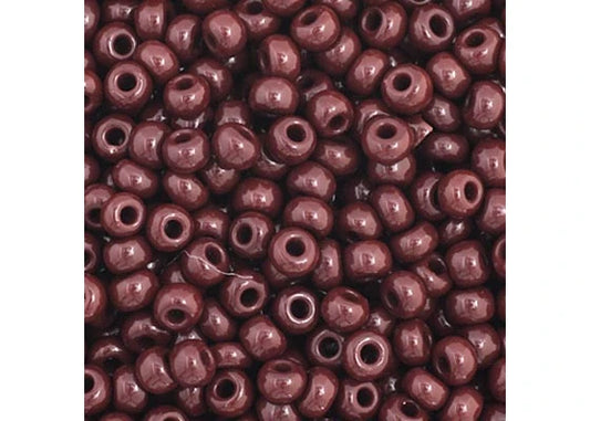 52 - 11/0 Vial Opaque Dark Brown