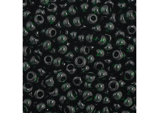 56 - 11/0 Vial Transparent Dark Green